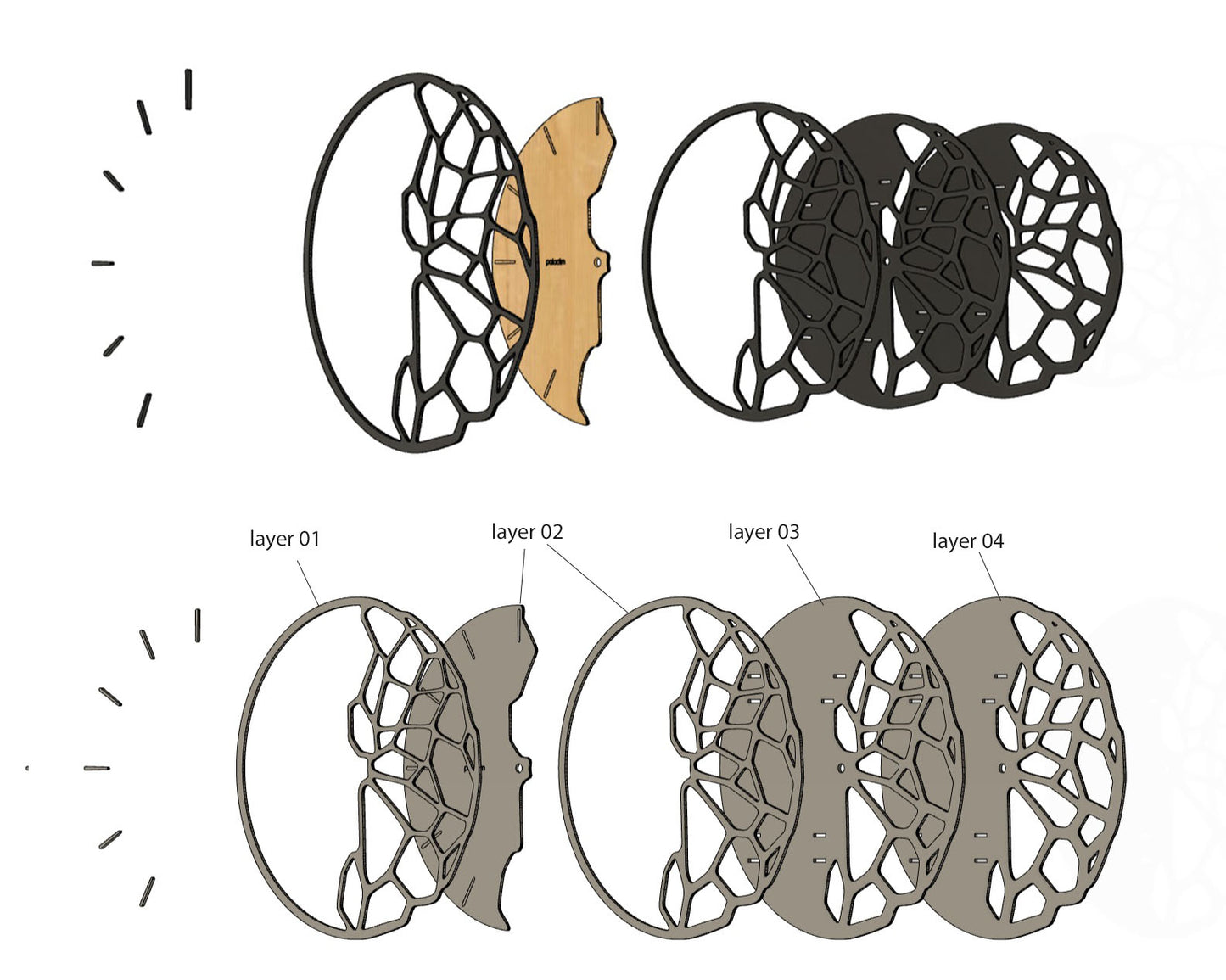 "KLETKA 3" Maker Bundle DIGITAL DESIGN - Laser, STL & CNC Files