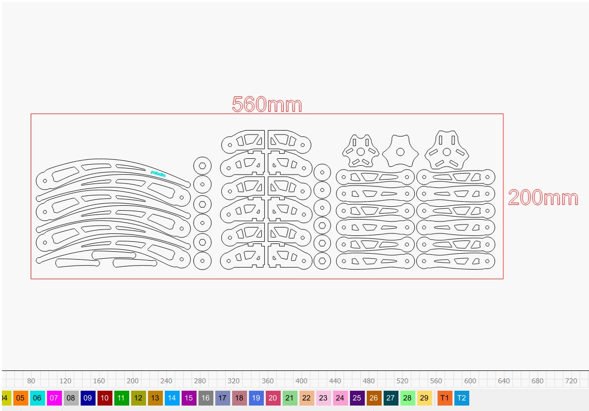 "TRIKRAK" Tripod Lamp DIGITAL DESIGN for Laser Cutting