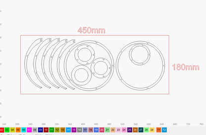 "TRIKRAK" Tripod Lamp DIGITAL DESIGN for Laser Cutting
