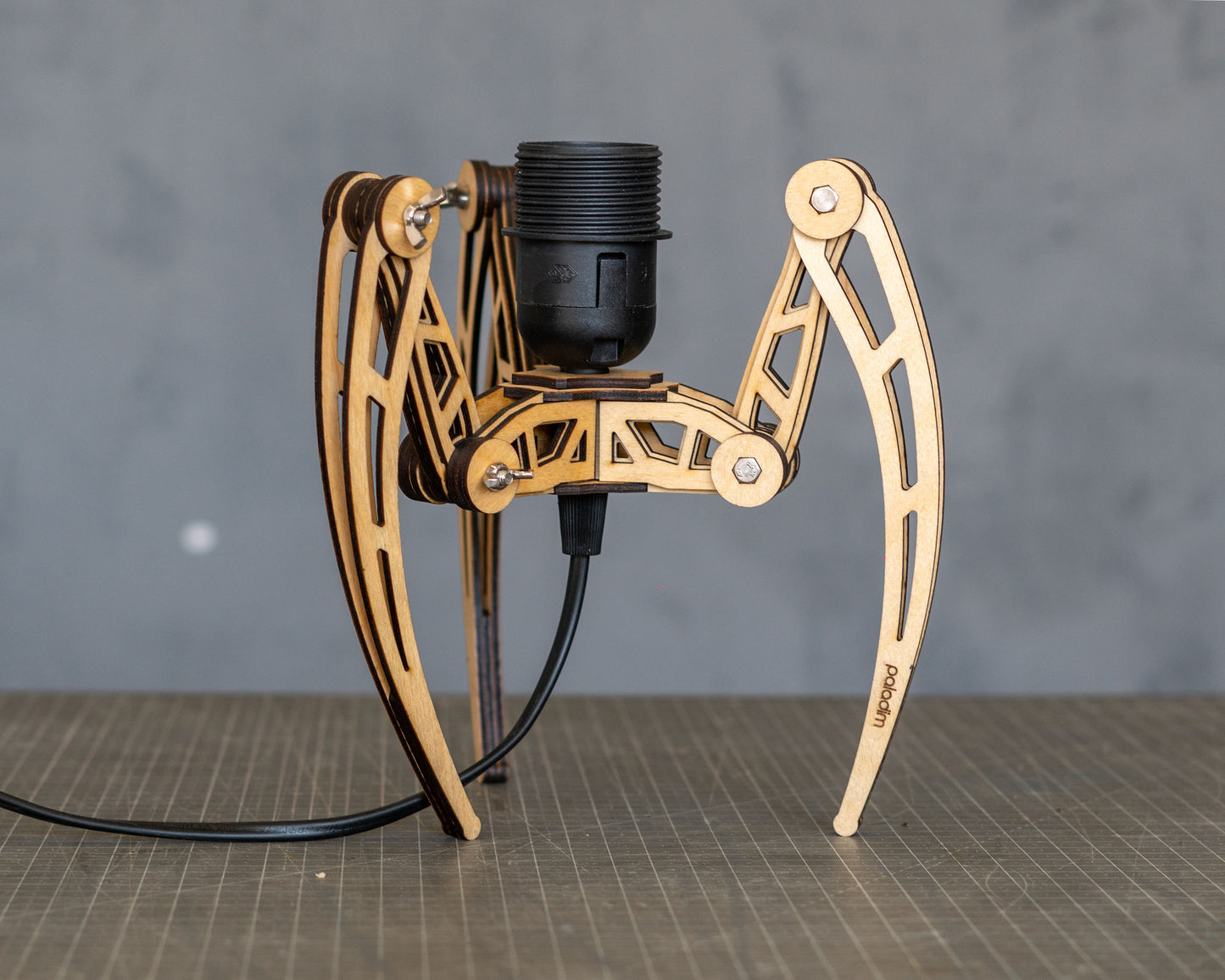 "TRIKRAK" Tripod Lamp DIGITAL DESIGN for Laser Cutting