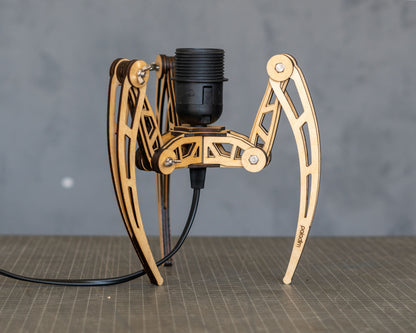 "TRIKRAK" Tripod Lamp DIGITAL DESIGN for Laser Cutting