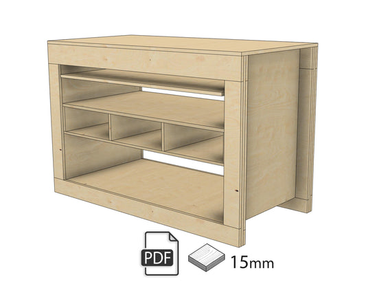 "MASA" 15mm OSB Workbench DIGITAL DESIGN, PDF Panel Cutting Plans
