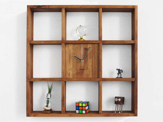 BIG RAFT oversized wall clock / shelf