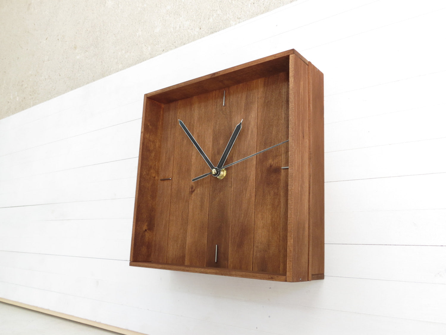 "Praf IV" wall clock 21x21cm (9"x9") - Paladim Handmade