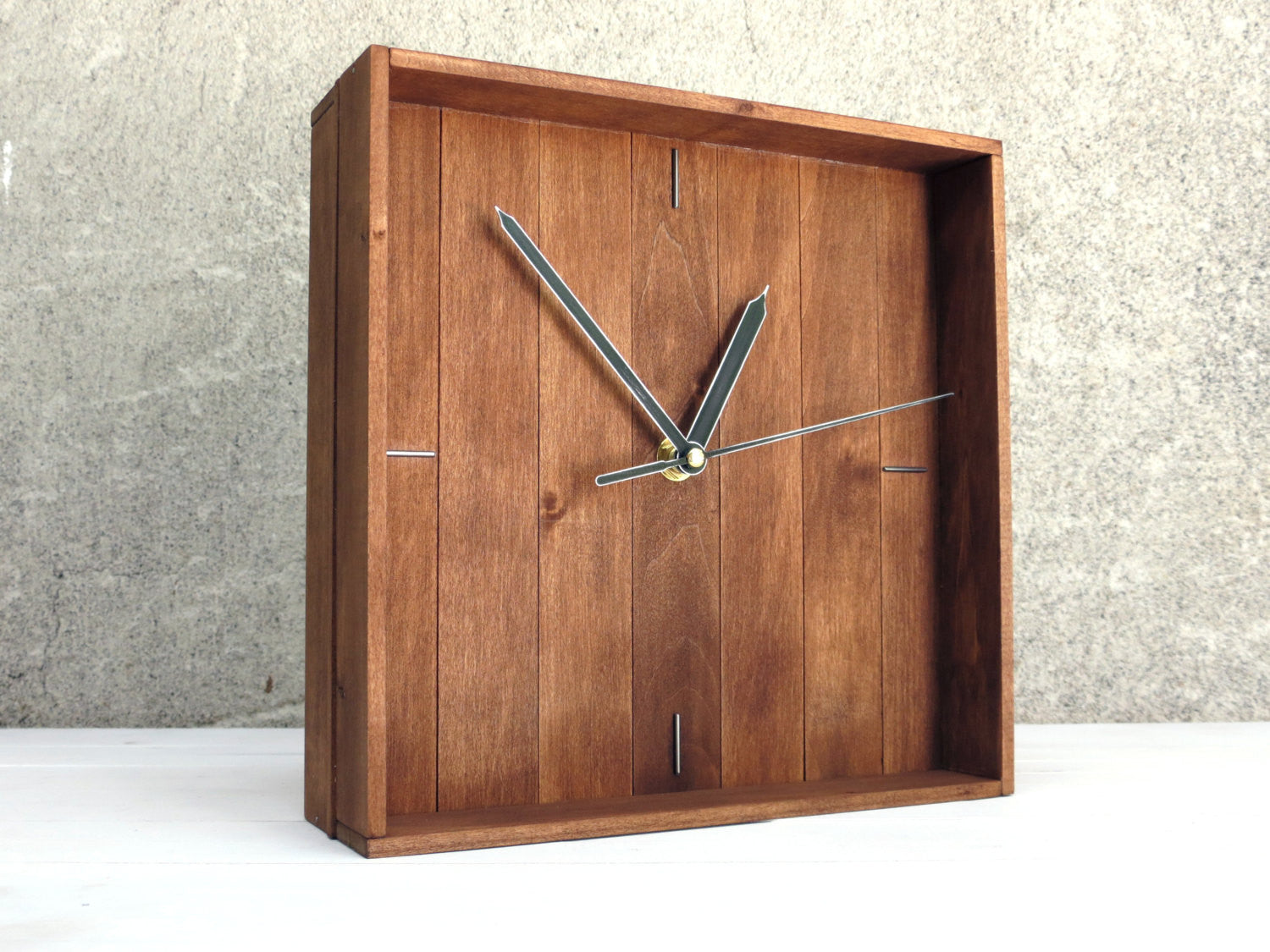"Praf IV" wall clock 21x21cm (9"x9") - Paladim Handmade