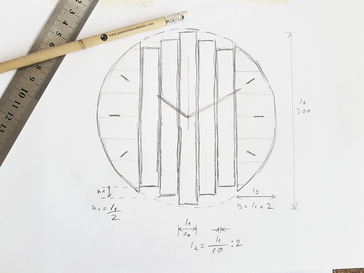 KLORX component wall clock