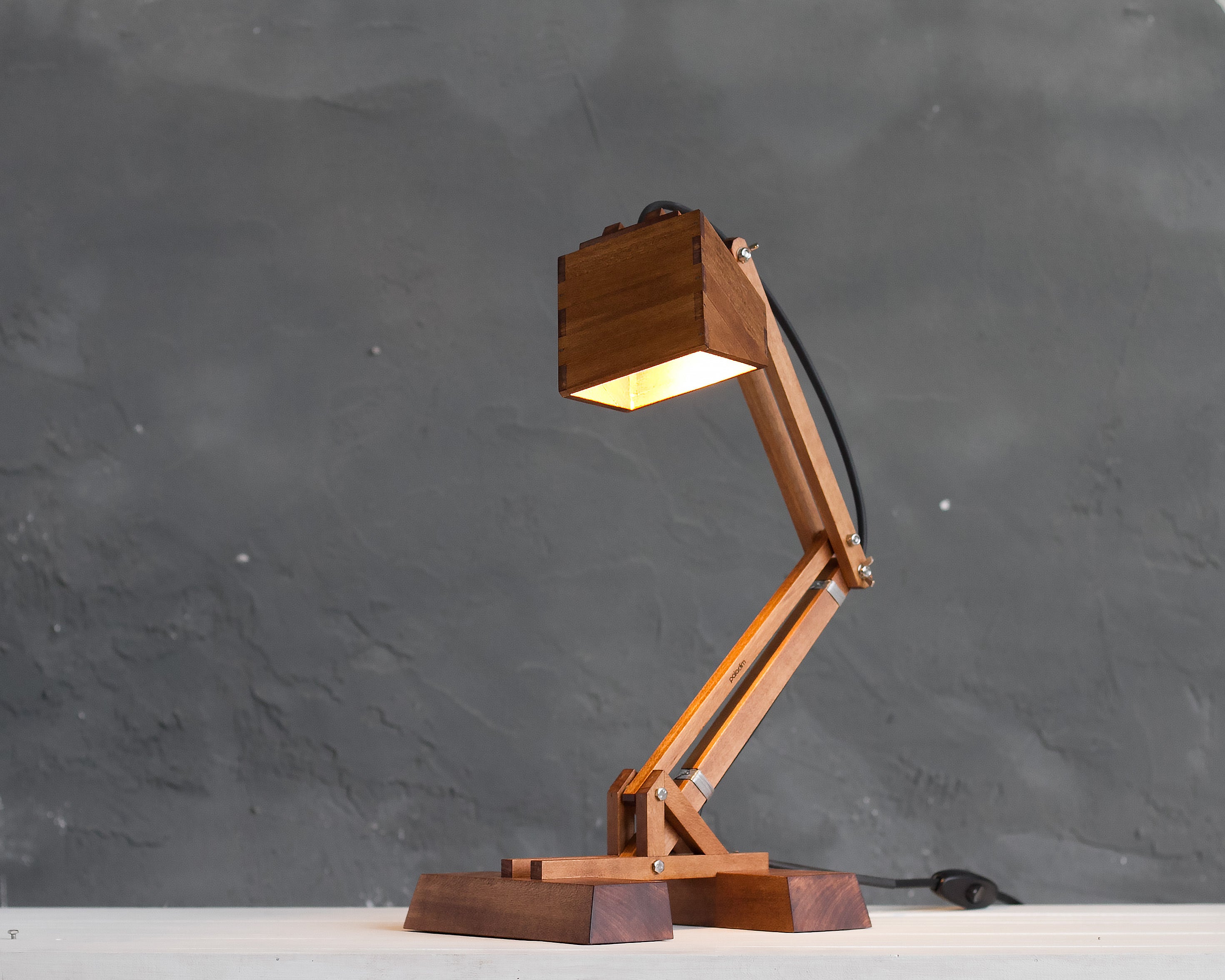 Wooden hot sale desk lamps