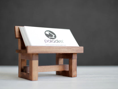 PEIKA miniature bench card holder