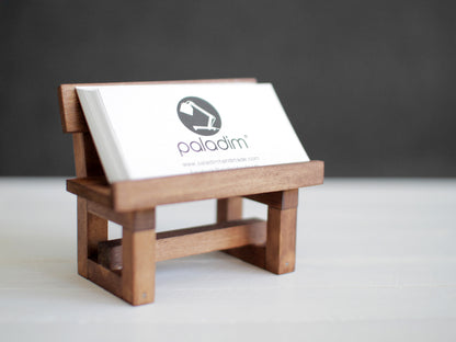 PEIKA miniature bench card holder