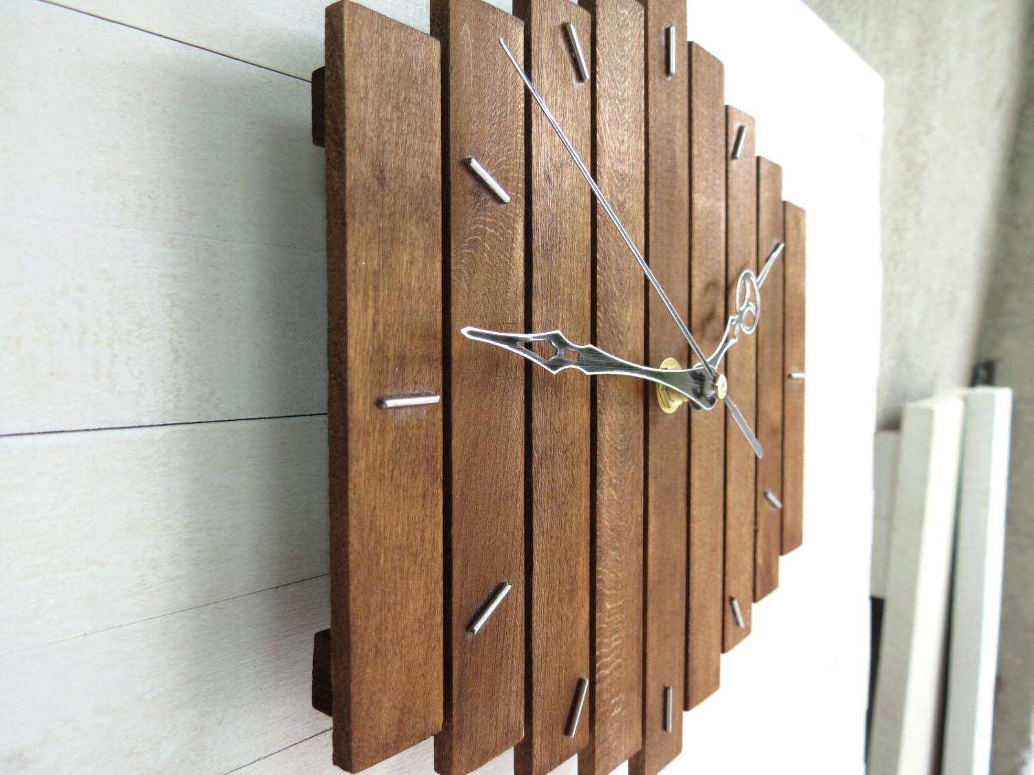 "Romb I" wall clock 20x20cm (8"x8") - Paladim Handmade